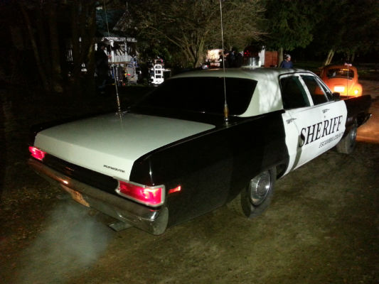 Sheriff Car on Set